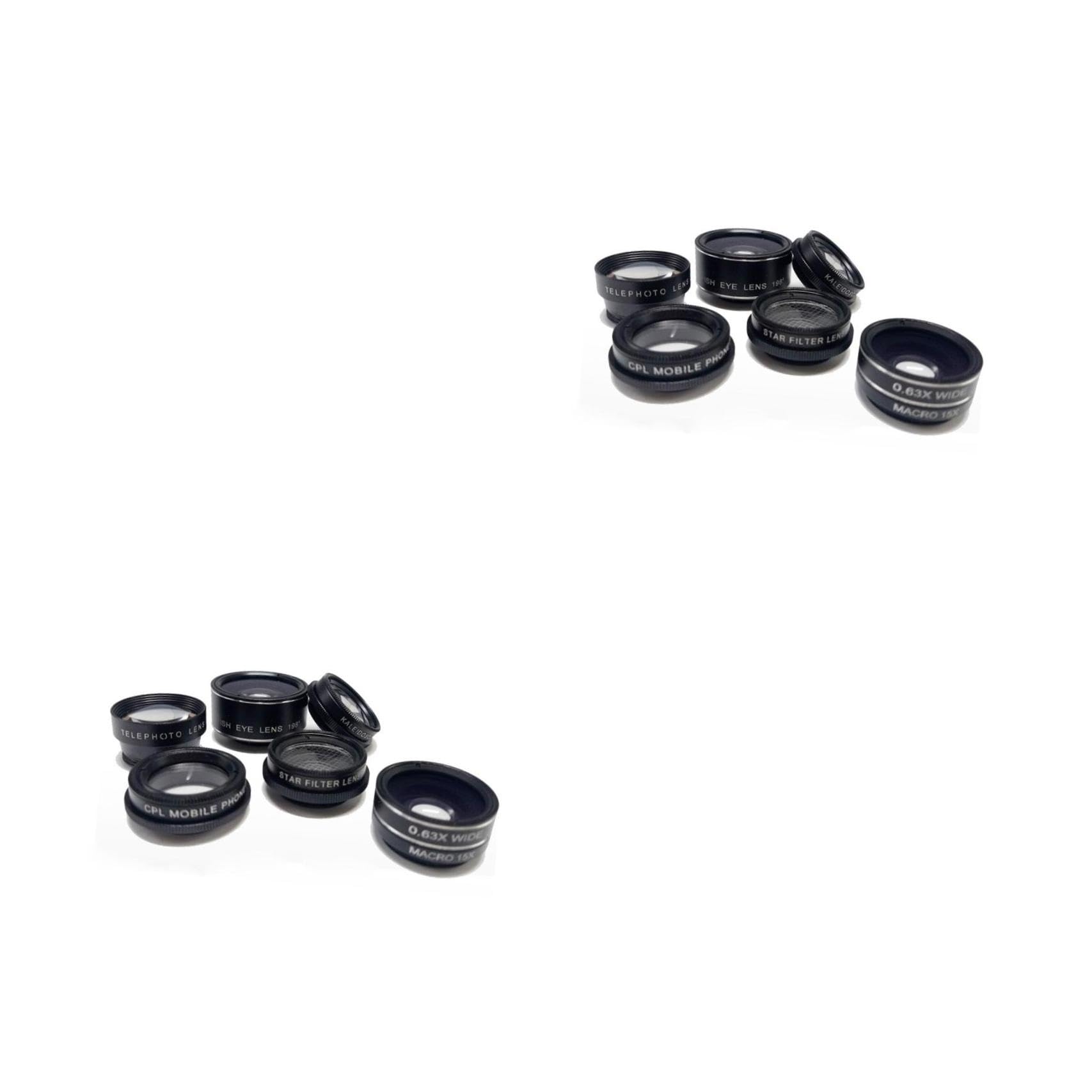 Hemobllo 2piezas Lentes De Cámara para Móvil De Gran Macro Teleconvertidor Polarizador y Compatible Smartphones Diseño Elegante y Resistente Al Agua