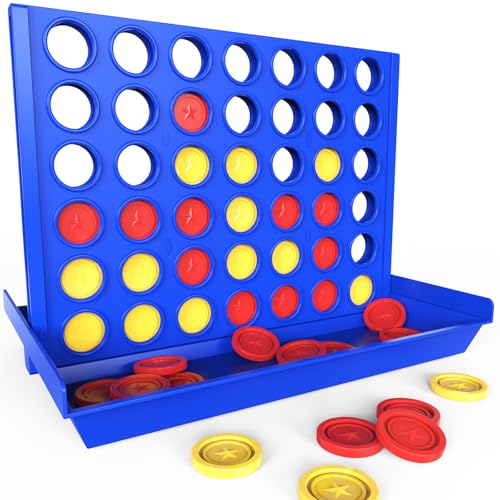 Pup Go Groß Format 4 in Einer Reihe Brettspiele für Kinder 3+ Weihnachen Geschenk fur Mädchen Jungen Familie Brettspiele Outdoor Perfekt als Partyspiel Gesellschaftsspiel & Familienspaß