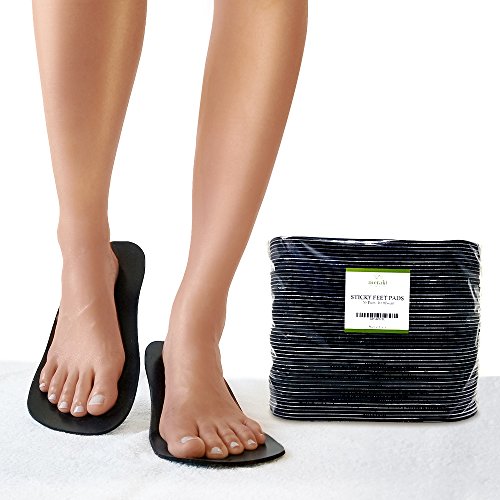 50 Pairs of Disposable Sticky Feet for Spray Tanning | 100 Feet Pads per Pack