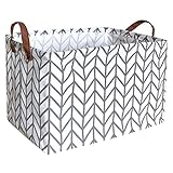 Sanjiaofen Rectangular Fabric Storage Bin,Collapsible Storage Basket,Waterproof Coating Toy...