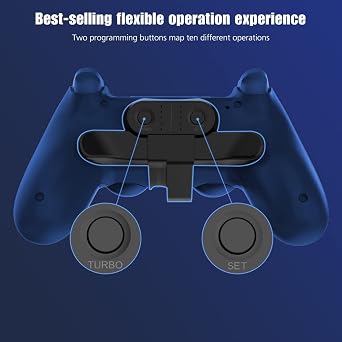 IWGAME Paddles for PS4, Back Button Attachment, Controller Accessories with TURBO & Memory Function, Plug And Play