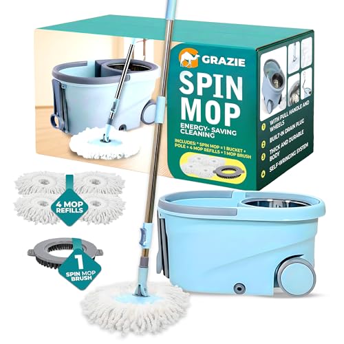 Grazie Spin Mop with Wheels
