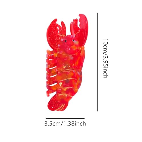 Miniatura 2 de Clip de garra de langosta,Pinzas de pelo de acetato,Pinzas de garra pequeñas para mujer