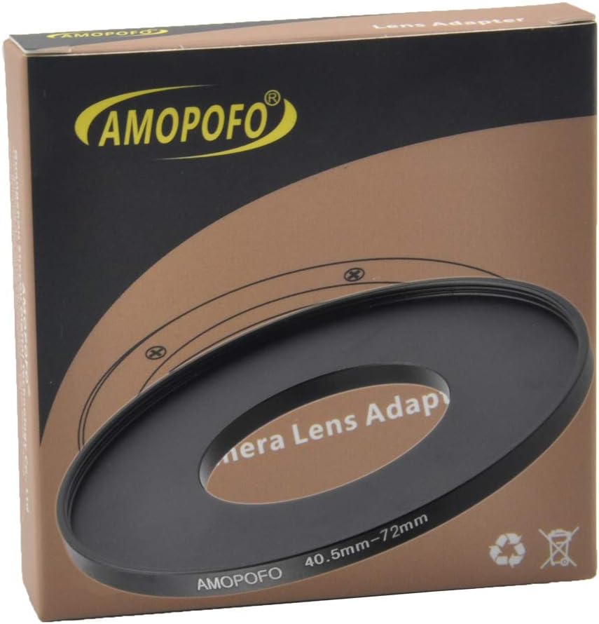 Anillo adaptador metálico 40.5mm a 72mm Step Up para cámaras miniatura 1