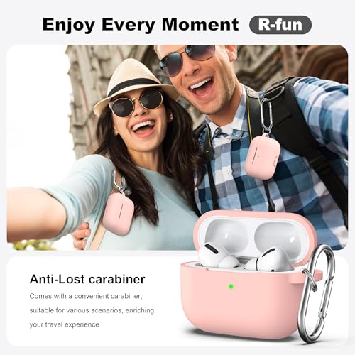 image for R-fun for AirPods Pro 2nd/1st Generation Case with Cleaner Kit,Soft Si