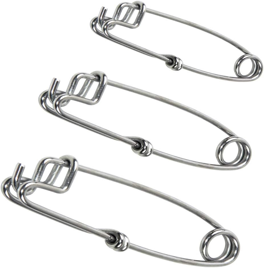 Stainless Steel Longline Snap Clips 10 PCS High Strength Branch Hanger Snap Float