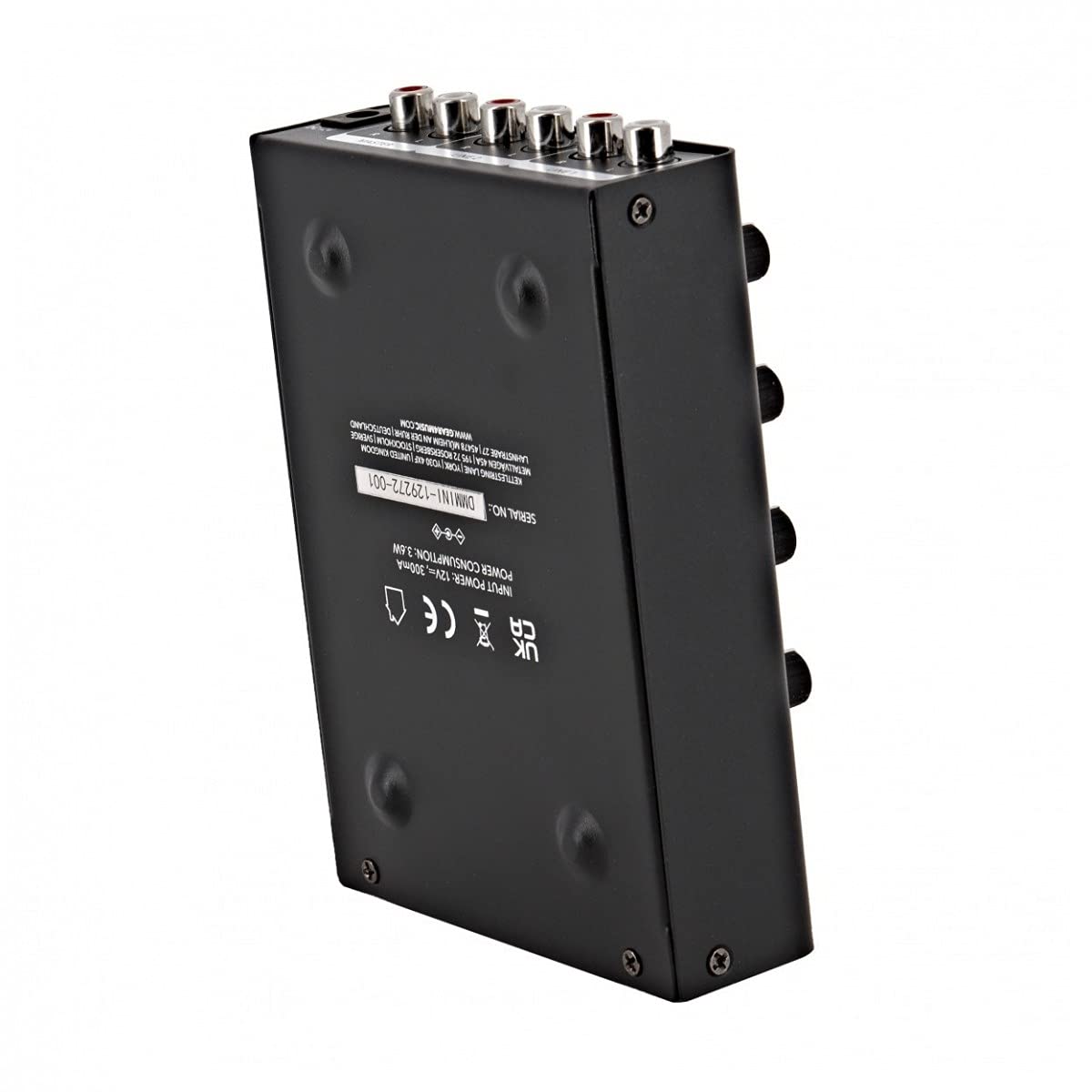 SubZero 2-Kanal-Desktop-Mini-DJ-Mixer mit Crossfader und Mikrofoneingang | Fester 2-Band-EQ pro Kanal mit 30dB Verstärkung, kompakt und tragbar mit nur 0,42kg, robustes Design für unterwegs