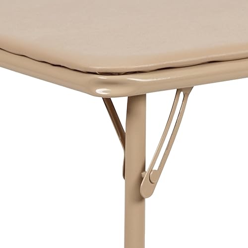 Miniatura 54 de Flash Furniture Mindy Kids - Mesa plegable de color bronceado para niños Beige Bronceado,Negro