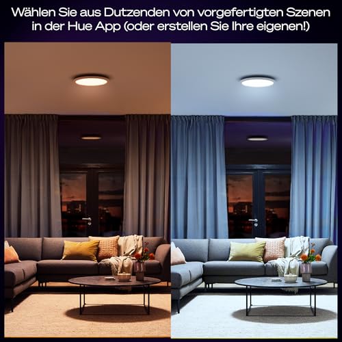 Philips Hue Aurelle White Ambiance Round 24.5W Panel Light, white, Bluetooth, Works with Alexa, Google Assistant and Apple HomeKit, New Generation 4