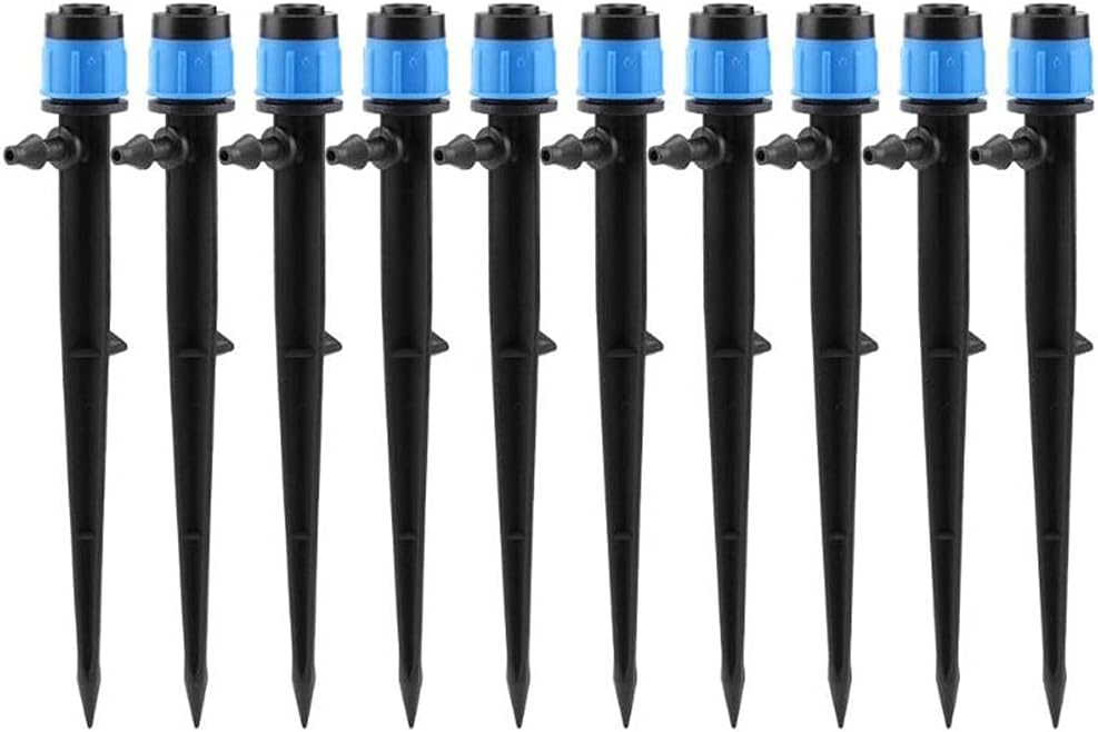 10pcs drip Irrigation Adjustable Sprinkler Spray Garden Plants Watering Nozzle 360 Degree Drippers Maintenance Equipment