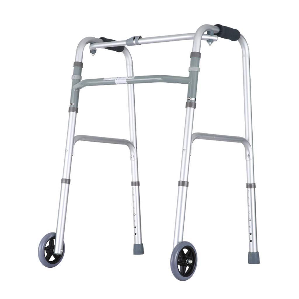 Składany rollator składany chodzik z rollatorami, pomoc w poruszaniu się, chodzik, regulowana wysokość, pomoc w chodzeniu, lekka rama do chodzenia dla seniorów