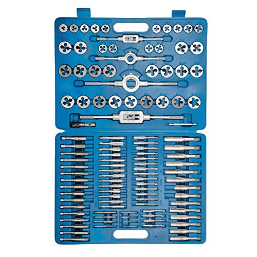 Preisvergleich Produktbild Homeatk Metrisches Gewindebohrersatz, 110-teiliges professionelles, gehärtetes Wolfram-Hochleistungs-Gewindeschneidw... aus legiertem Stahl für Gewindebohrer