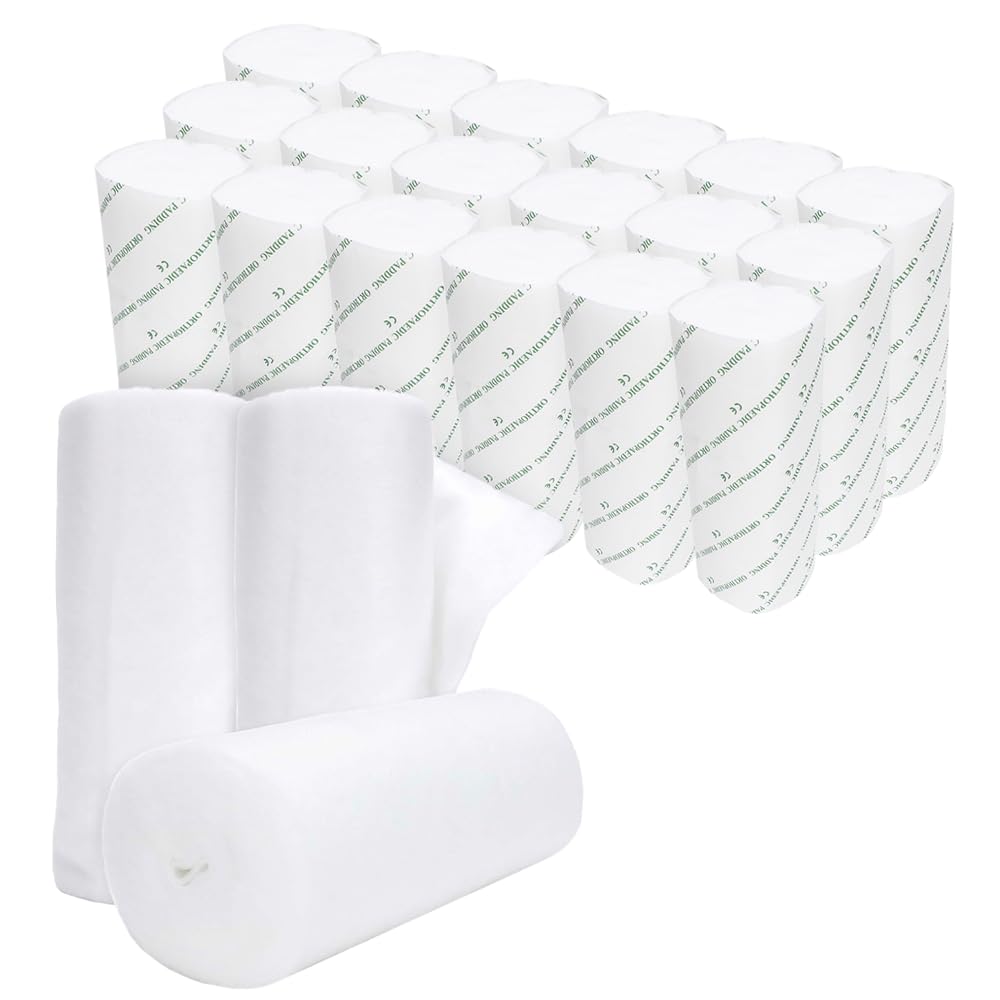 Cast Padding 240 Rolls 6” x 12ft, Individually Wrapped, Undercast Padding, Gauze Bandage for Halloween Wrap Bandage Art Projects, Body Casts, Mask Making, Hobby Craft, Wound Care, Orthopedic