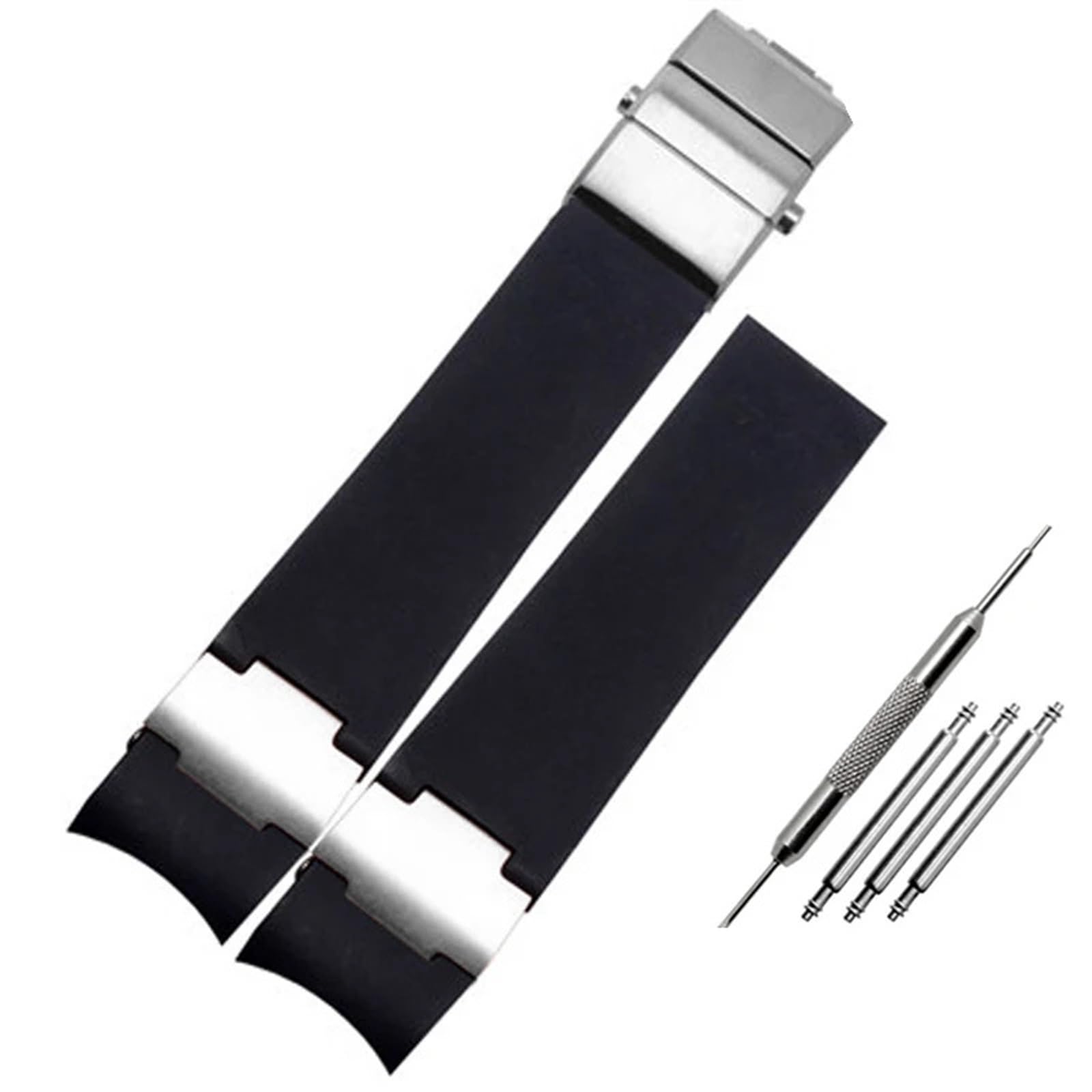 22x20mm DIVER und MARINE Wasserdichtes Silikon-Gummi-Armband-Armbanduhrenarmband-Gürtel für Ulysse Nardin Man-Armbandwerkzeuge