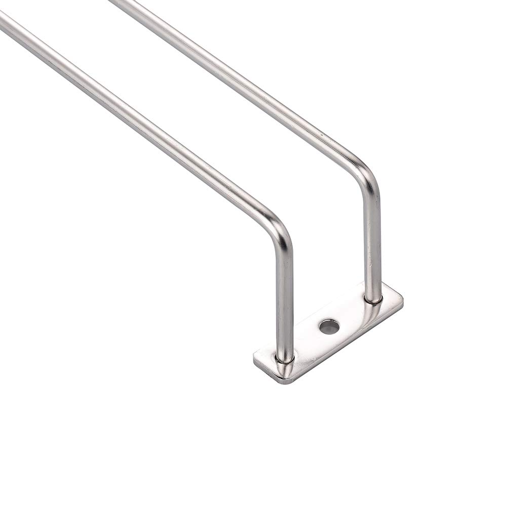 Sotto Armadio Stemware Rack Supporto Supporto Vino Telaio In Acciaio Inox 15.8 Pollice 1 Serie