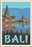 WEYUE Cuadros decorativos Póster de viaje Vintage de Bali, pintura de pared, carteles, decoración del hogar, arte, Mural, lienzo Sin marco 40x60cm