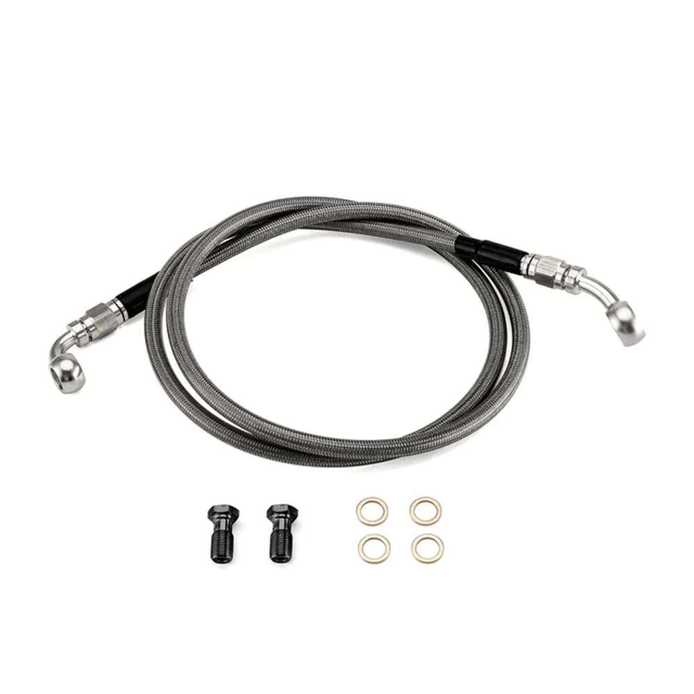 Kit de línea de Freno Delantero hidráulico de 48 Pulgadas de Longitud extendida sin ABS más 6 Pulgadas más 8 Pulgadas más 10 Pulgadas Compatible con Sportster XL883(48 Inch Black)