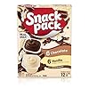 Snack Pack Chocolate and Vanilla Pudding Cups Family Pack, 12 Count