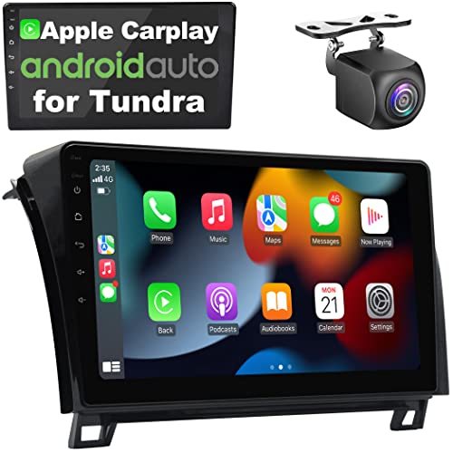 Iying Android Car Stereo For Toyota Tundra 2007-2013/Sequoia 2008-2018 Wireless Carplay Android Auto Car Radio 8-Core 2G+32G 10 Inch Qled Touchscreen Gps Navigation With Live Rearview Backup Camera #TOP21
