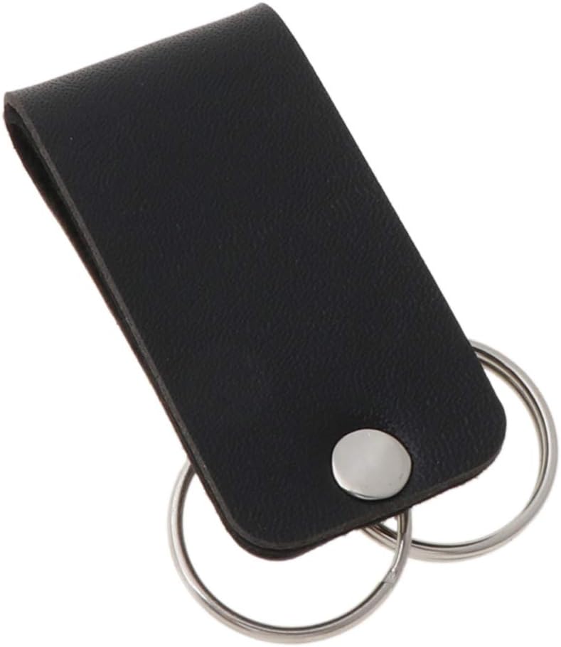 Delicate Leather Belt Loop Keychain with Detachable Clips image 5