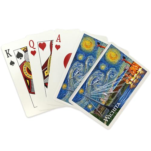 Baraja de 52 cartas tamaño póker Wichita Kansas miniatura 2
