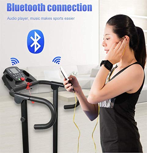 Image of Office Desk Treadmill,Indoor Treadmill,Ultra-Quiet,Shock-Absorbing,Multifunctional,Foldable Electric Treadmill,Black