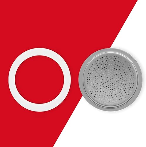 Miniatura 2 de Bialetti Bialtti Repuestos, Incluye 1 Garnizione y 1 Plato, Compatible La Mokina y Moka 1 Taza