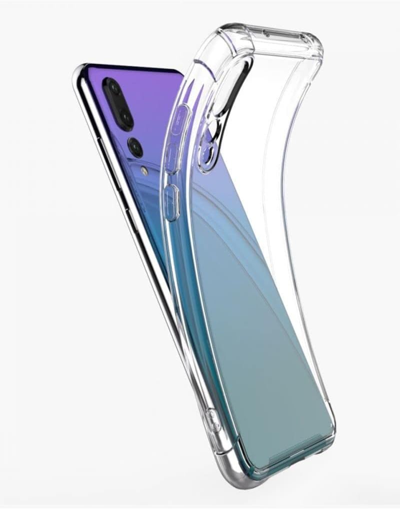 Muzz Huawei P20 Pro Back Cover Case | Ultra Clear Soft Case | Best Camera Protection | Inbuilt Dust Plugs & Anti-Slip Grip | Slim & Protective Back Case Cover for Huawei P20 Pro (Transparent)