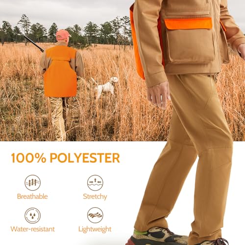 NEW VIEW Upland Hunting Pants for Men - Pheasant Hunting Pants with 7 Pockets, Water-Resistant4