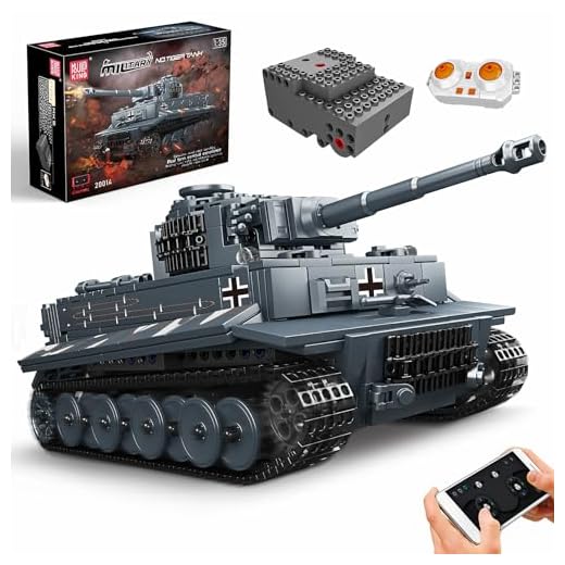Mould King 20014 Ferngesteuert Tank Bausteine Modell, Technik Panzer Kit mit Fernbedienung und App Dual Control, Panzer Spielzeug Bausatz als Geschenk/Sammlerstücke (800+ Teile)