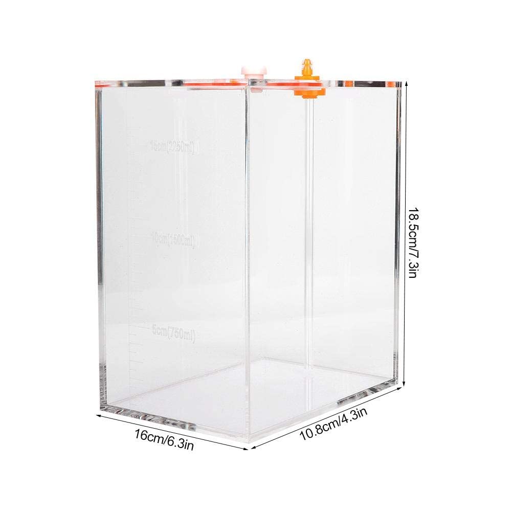 Réservoir de Titration Transparent en Acrylique, 2,5L, avec Pompe Doseuse et Échelle de Mesure, pour Aquarium, Modèle DT-25