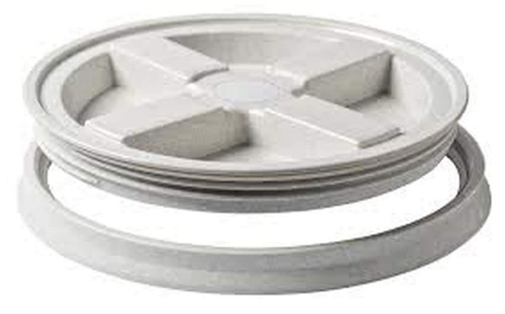 5 Gallon White Gamma Seal Screw Top Removable Lid- 6 Pack product thumbnail 6