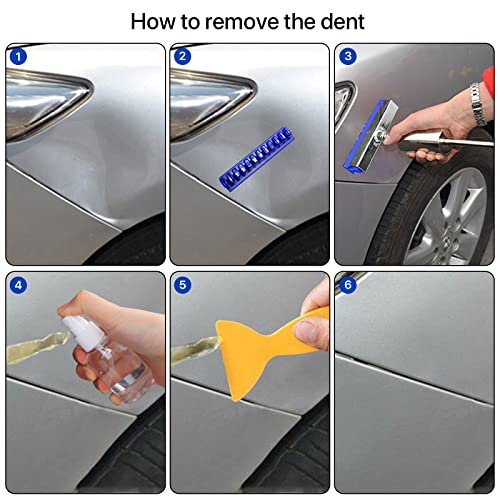 Qiujin 45Pcs Paintless Dent Puller Kit, Car Body Dent Repair Tool With Slide Hammer T Bar Dent Puller And Glue Gun For Automobile Body Hail Dent Removal Remover Tools Kit #TOP4