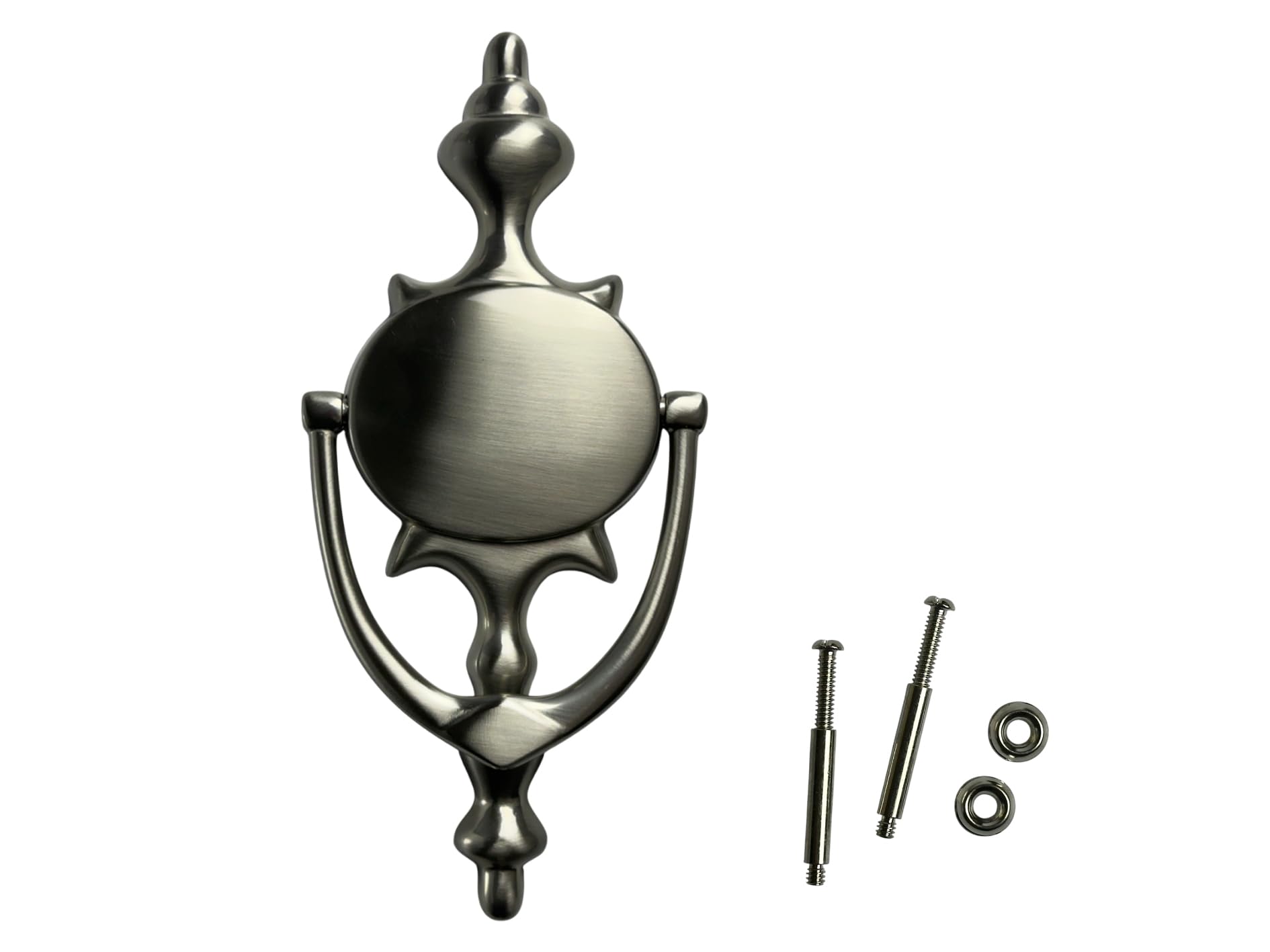 Heurtoir de porte 19 cm quincaillerie extérieure en laiton finition nickel