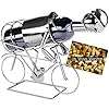 Brubaker wijn flessenhouder ‘racefietser’ – metalen sculptuur met cadeaukaart