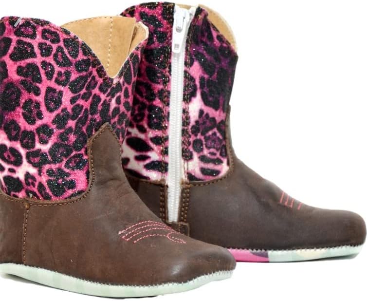 TIN HAUL Purrfect Glitter Cheetah Roar Sole Infant Girls Shoes