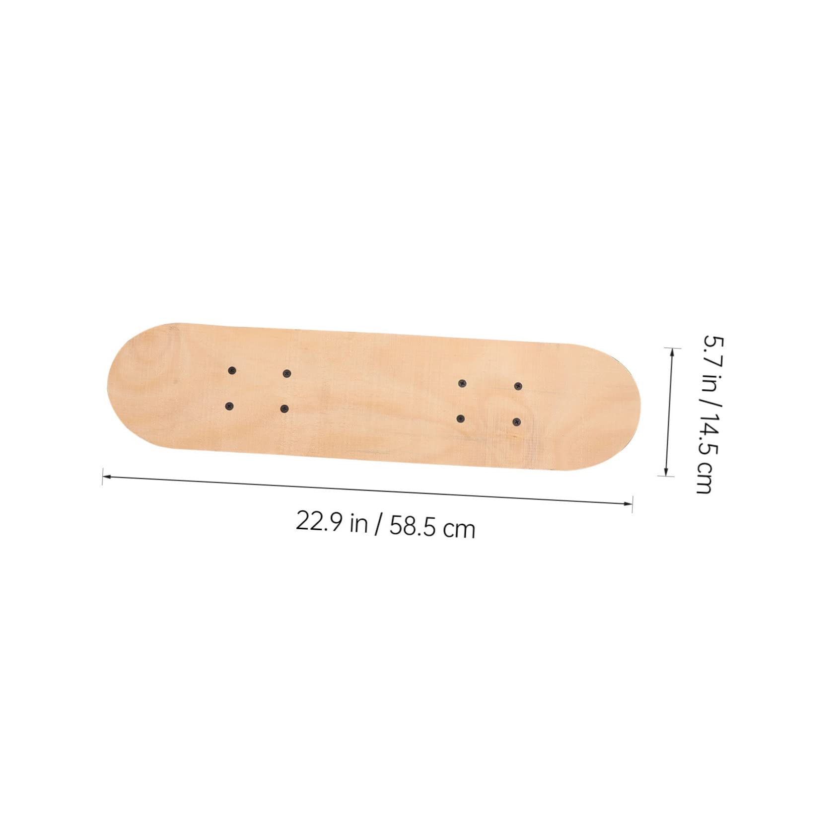 Patineta de Grafiti DIY en Blanco para Pintar, Tabla Doble para Niños | Madera, Acero Inoxidable y Pvc, Color Marrón Diseño Pintable, para Uso DIY y Obsequio de Navidad