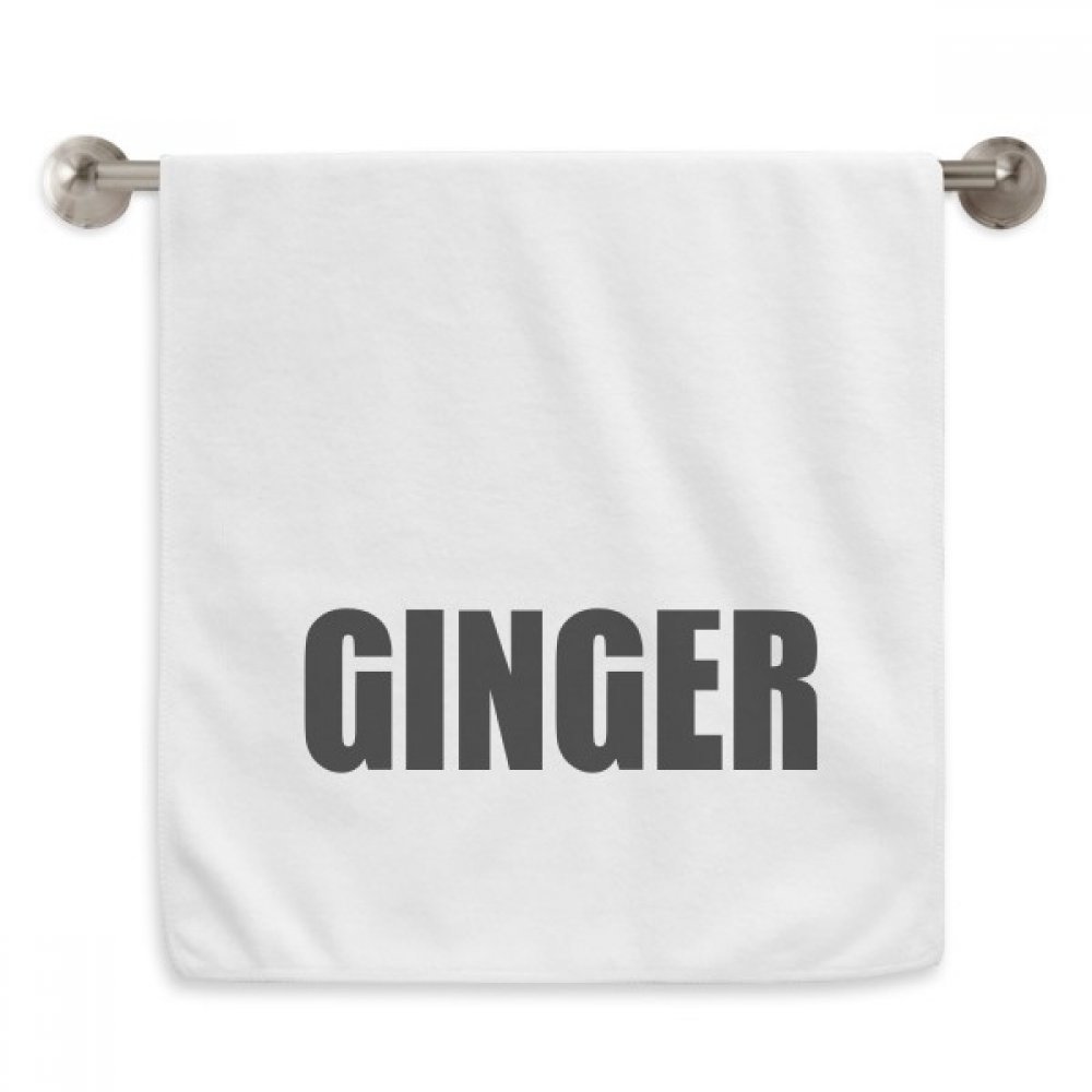 Serviette moelleuse gingembre blanche en tissu absorbant haut de gamme