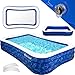 Produktbild KESSER® Aufblasbarer Pool Familienpool für Kinder und Erwachsene Gartenschwimmbad Familienschwimmbad Sommer 240x142x56 cm Planschbecken 613 Liter Füllmenge Kinderfreundlich Entwässerungslöcher