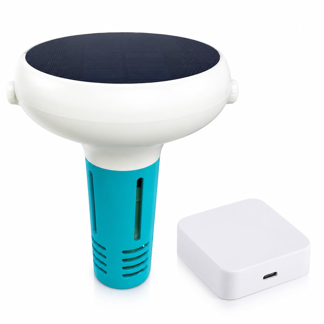 Inteligentny tester wody w basenie, 7 w 1 Bluetooth WiFi pływający monitor do pH, ORP, TDS, soli, temperatury, chloru, jacuzzi i basenów