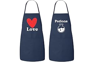Adorable Matching Aprons for Couples: The Perfect Love and Potions Set