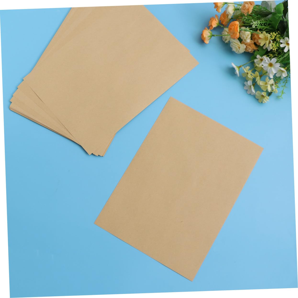 Homoyoyo 100blätter Kraftpapier Unbedrucktes Schreibpapier Blankopapier Für Briefe Kalligrafie Bastelprojekte Aus Hochwertigem Vintage-papier