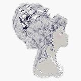 Marie Antoinette Rococo Ship Hair Bumper Sticker Vinyl Decal 5'