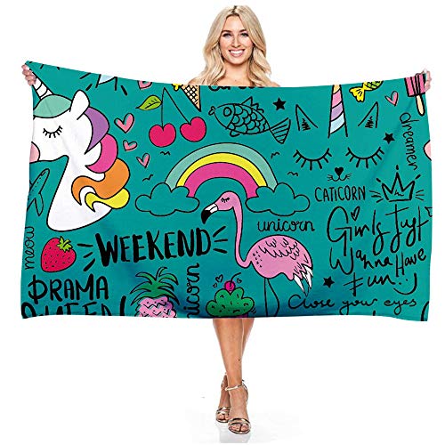 Treer Telo Mare Grande Asciugamano da Spiaggia in