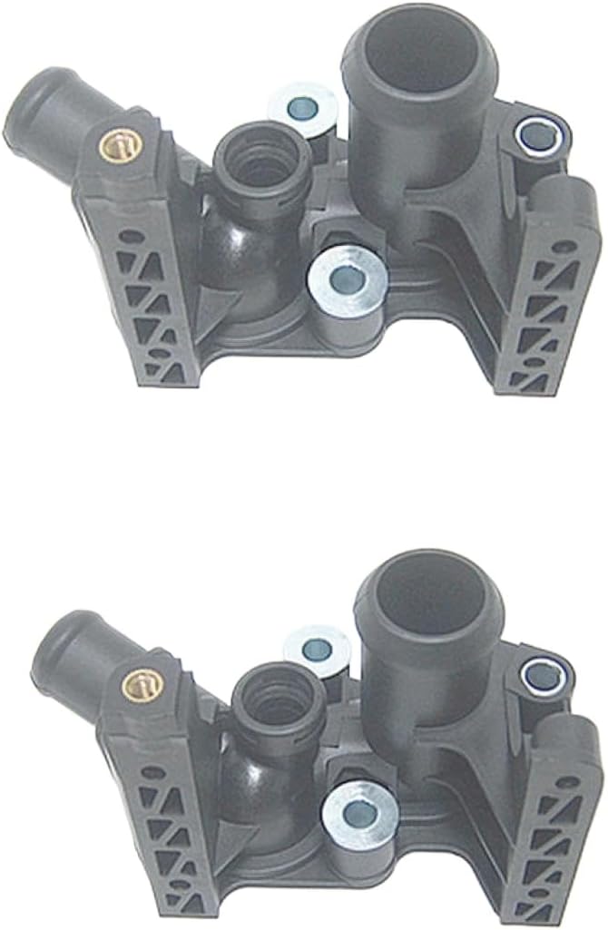 Thermostat Housing Compatible With Fiesta 1995–2010 Focus 1998–2012 C-MAX 2002–2012 Fusion 2002–2012 1.25 1.4 1.6 7M5G 8K556(1 pcs)