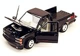 1992 Chevrolet Pickup SS 454 Black 1/24 Diecast Car Model by Motormax 73203