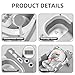 TPN Collapsible Baby Bathtub, Baby Bath Tub with Soft Cushion & Real-Time Thermometer, Baby Bathtub Infant to Toddler Tub (0-36 Months), Portable Travel Baby Tubs for Newborns (Grey)