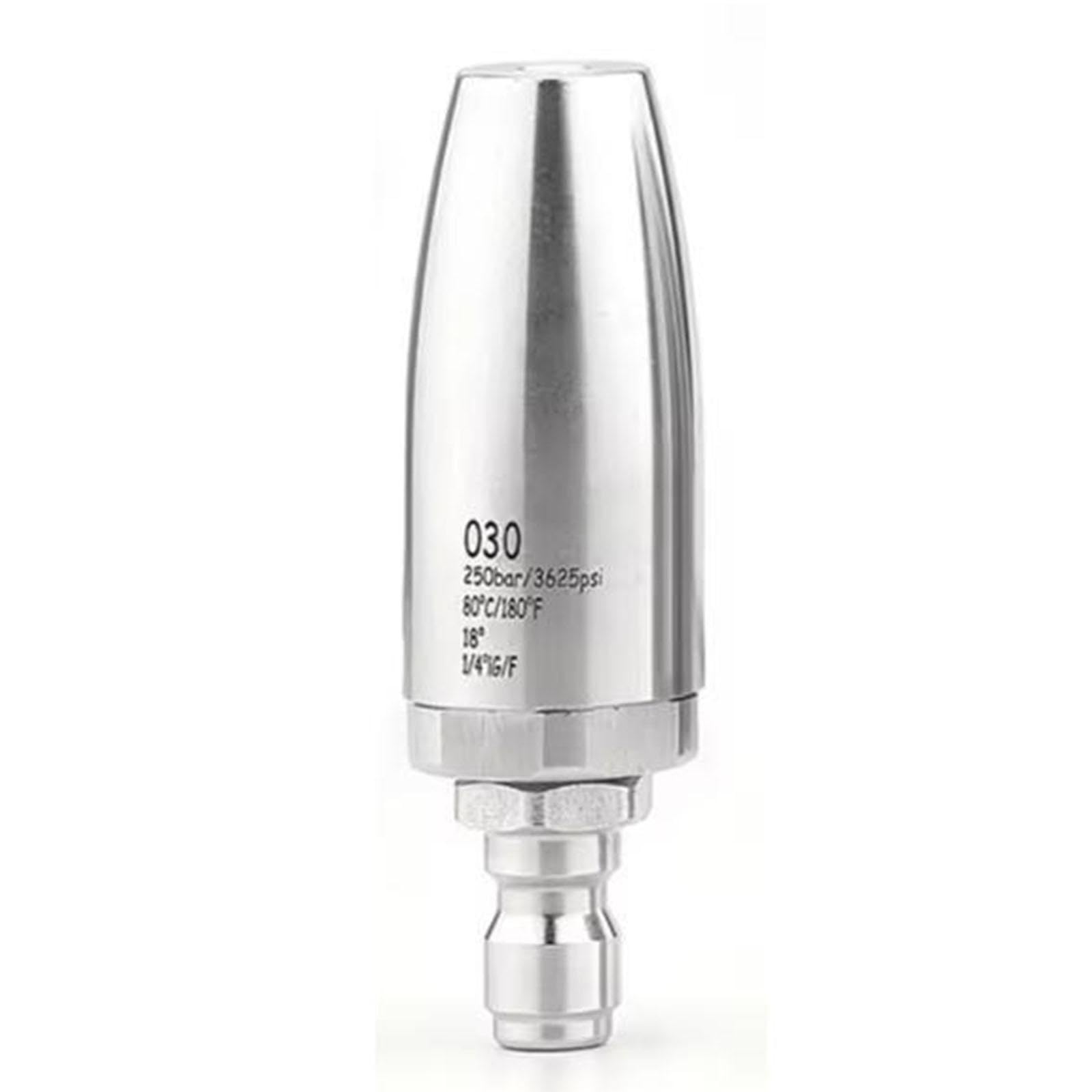4 Stück Druckreiniger Düse Edelstahl Schnellkupplung Rotationsaufsatz Keramikeinsatz für Autopflege Hausreinigung Garteneinsatz 8.1cmx1.5cmx1.5cm
