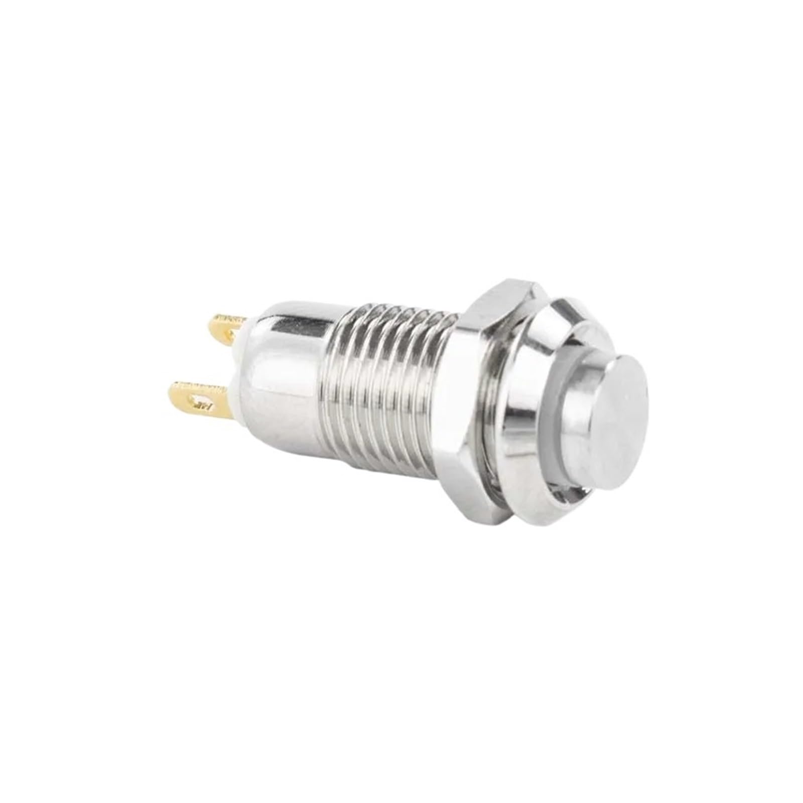 Bouton poussoir 8mm 220V vert pour panneau de commande et domotique