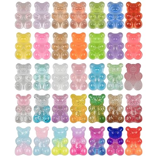35Pcs Gummy Bear Decoration Charms Gift for Men and Women Adults